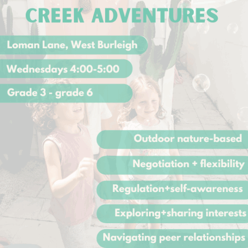 Creek Adventures | Burleigh | Wednesday’s at 4.00pm
