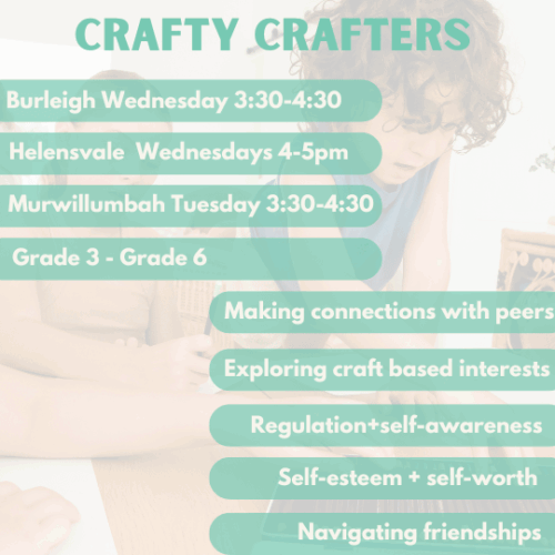 Crafty Crafters | Burleigh | Wednesday’s at 3.30pm