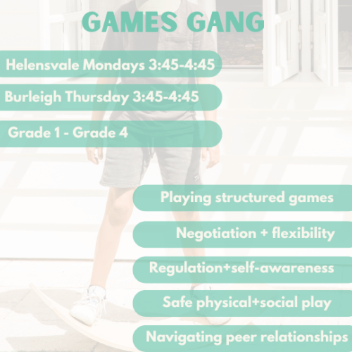 Games Gang | Burleigh | Thursday’s at 3:45pm