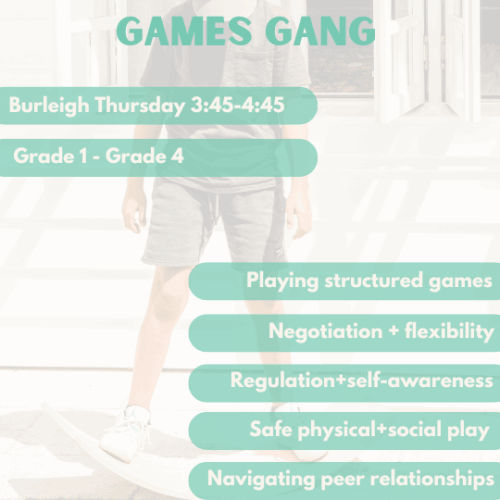 Games Gang | Burleigh | Thursday’s at 3:45pm