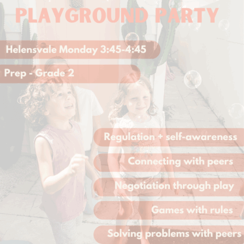 Playground Party | Helensvale | Monday’s at 3.45pm