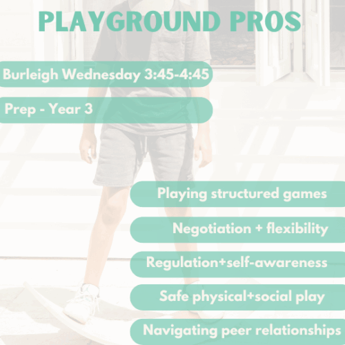 Playground Pro’s | Burleigh | Wednesday’s at 3.45pm